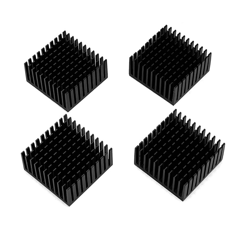 DVUIYYL 40mm Heatsink Heatsink Aluminum Heatsink, 40x40x20mm+3M8810 Thermal Conductive Adhesive Tape. Suitable for TEC1-12706 Thermal Peltier Module, Peltier Cooler, Stepper Motor Cooling - Image 3